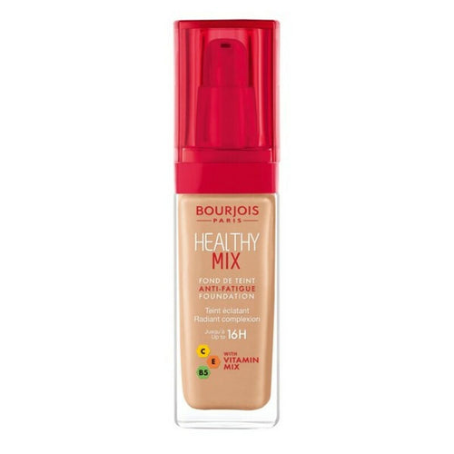 Fluid Foundation Make-up Bourjois, 30-ml-Flasche – leichte, langanhaltende Flüssig-Foundation für einen makellosen, natürlichen Teint.