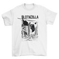 Slothzilla Lustiges T-Shirt – Witziges Grafik-Shirt für Faultier-Fans