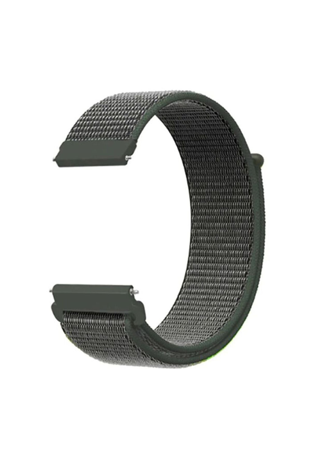 Stoffarmband mit Klettverschluss für die Realme Watch S Pro in Dunkelgrün.