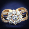 TS586 – Rosévergoldeter 925 Sterlingsilber-Ring mit AAA-Zirkonia